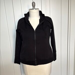 Athleta Black Zip-Up Hoodie